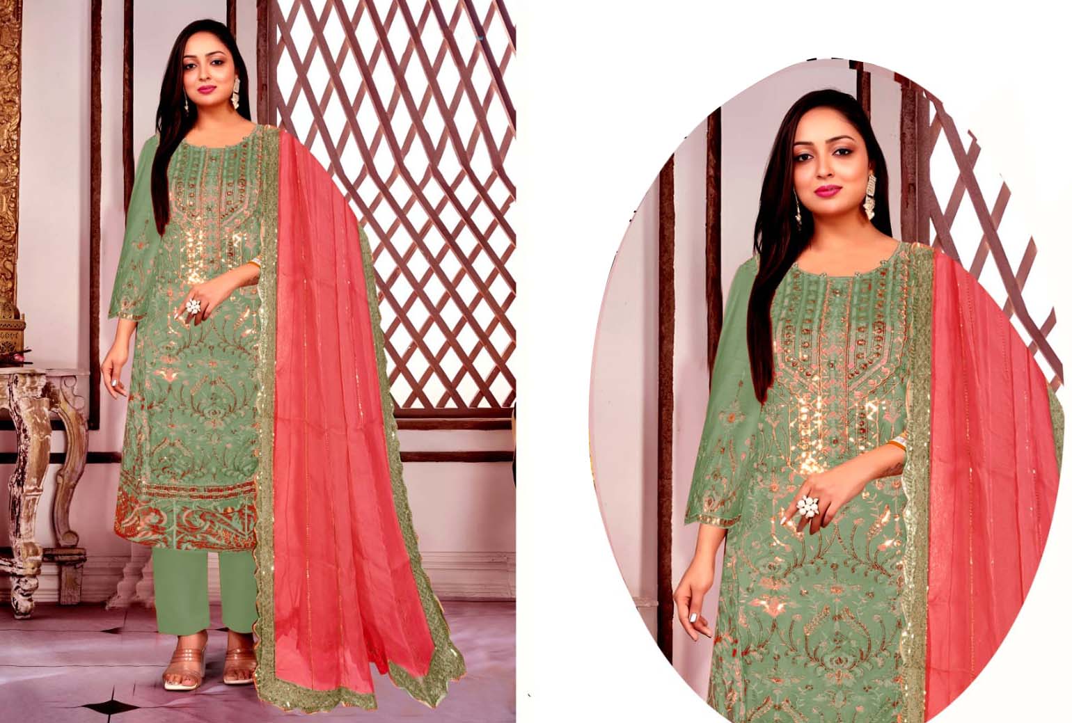 traditional Indian salwar kameez