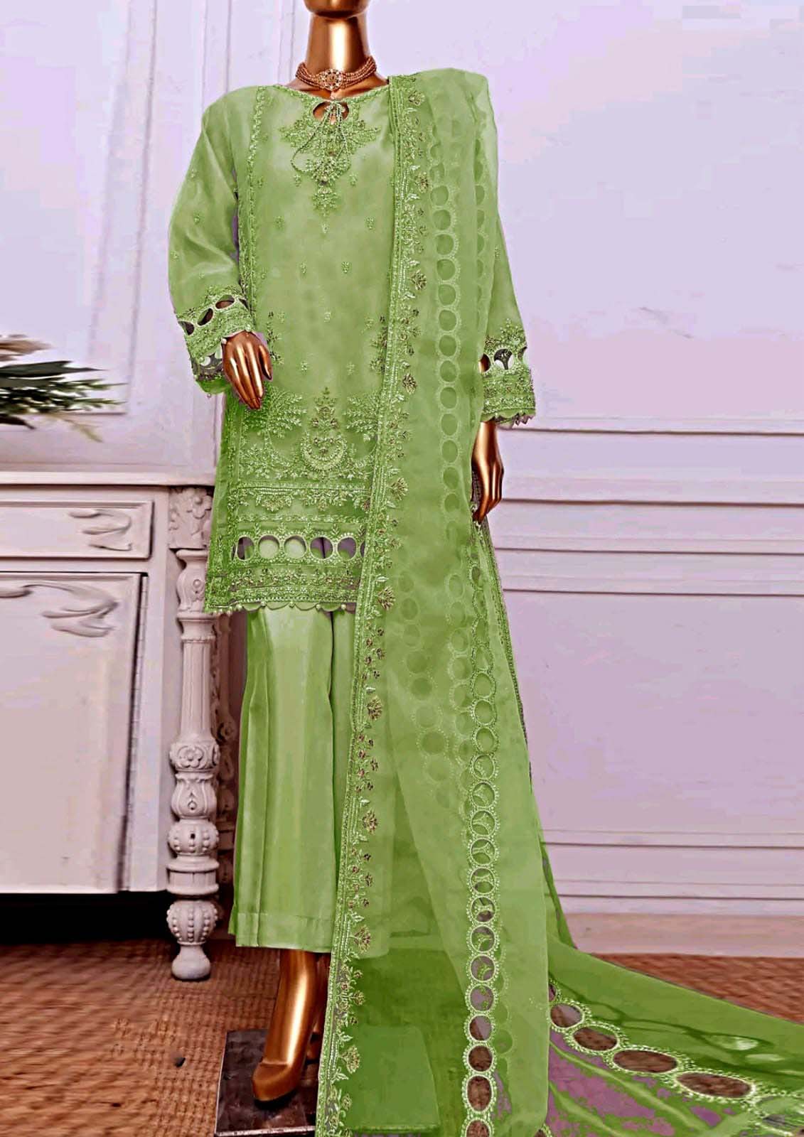 Sada Bahar Gold Sharara