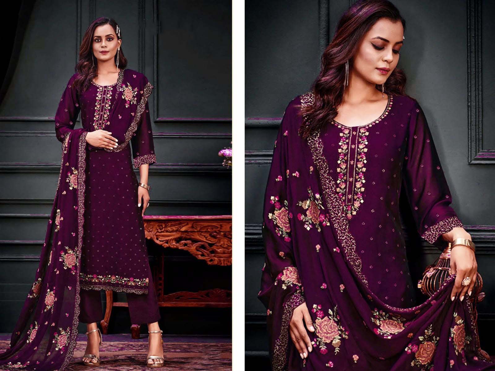 embroidered salwar Kameez