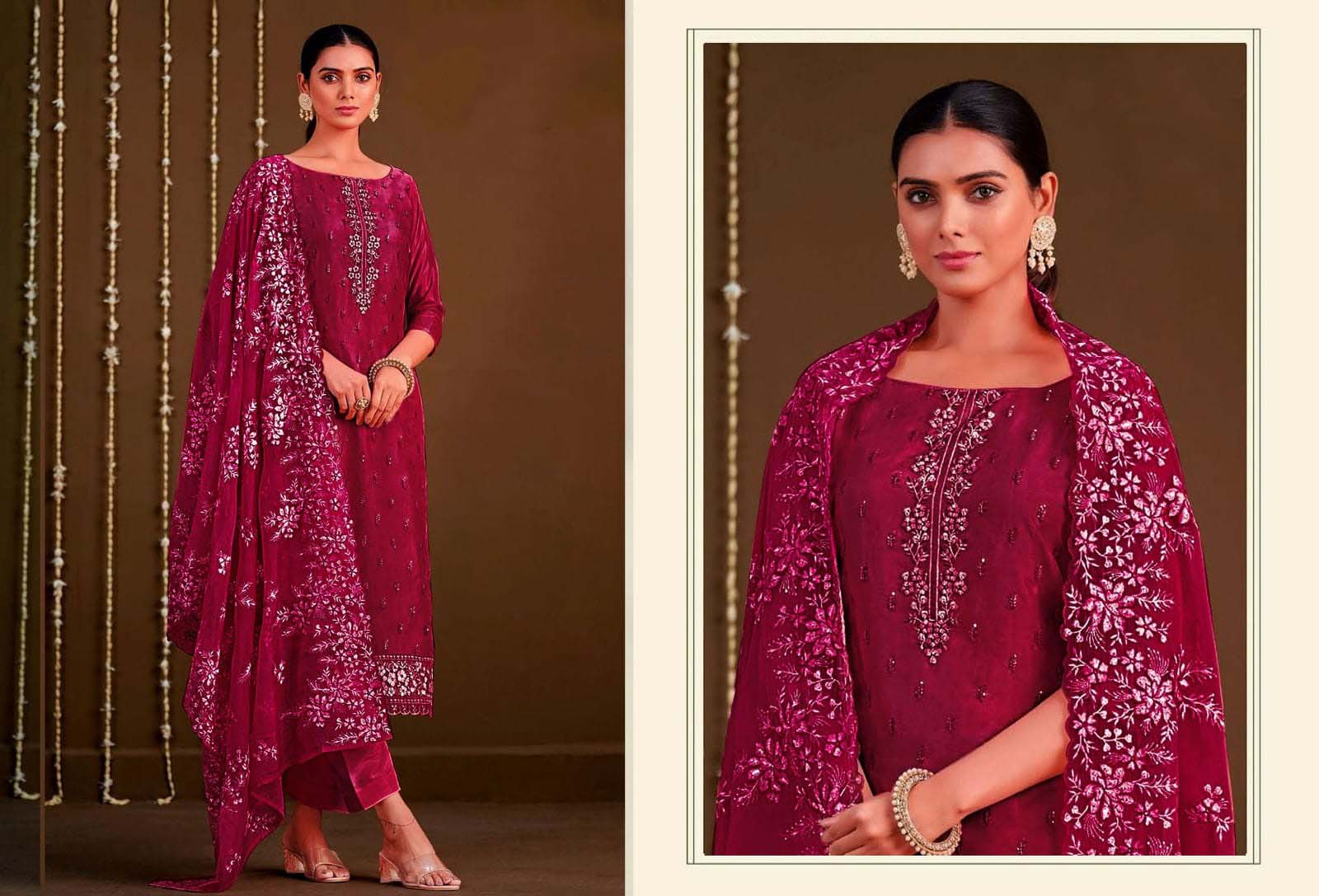 rusty terracotta traditional Salwar kameez