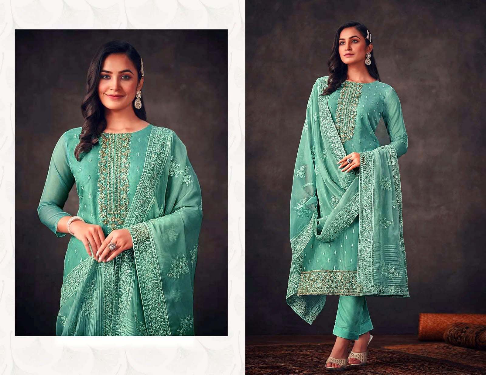 Unique embroidered salwar kameez